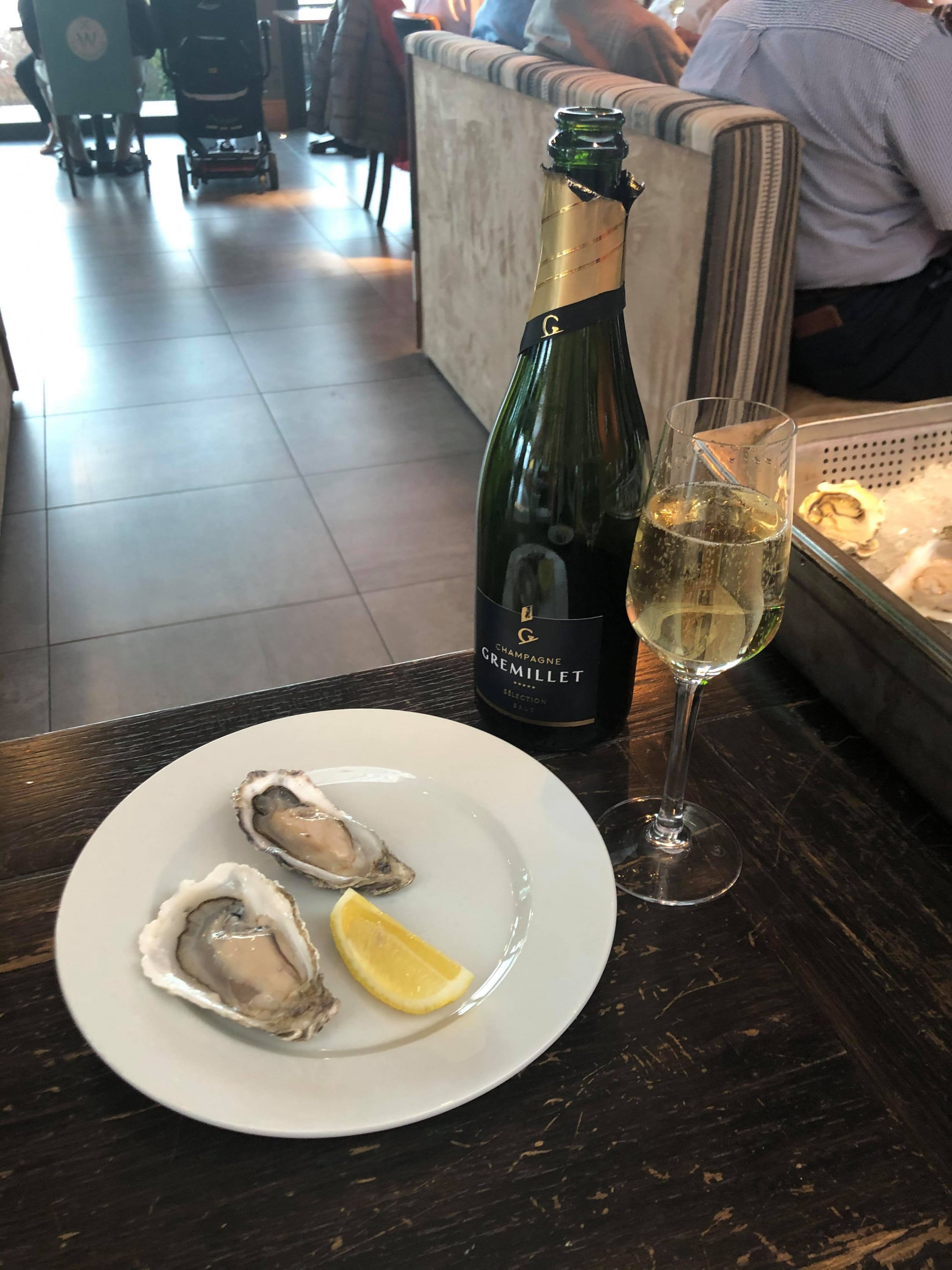 Champayne and Oysters at The Greenhouse at Wadswick Green