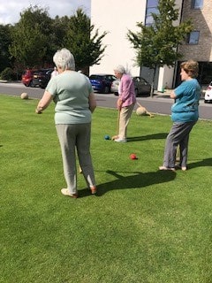 Wadswick Green playing Croquet